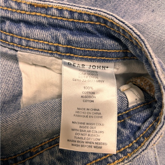 Dear John Women’s‎ 26 Hudson
High Rise Cargo Straight Leg Denim Jeans Light Blue - Picture 7 of 9